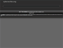 Tablet Screenshot of cyberscribe.org